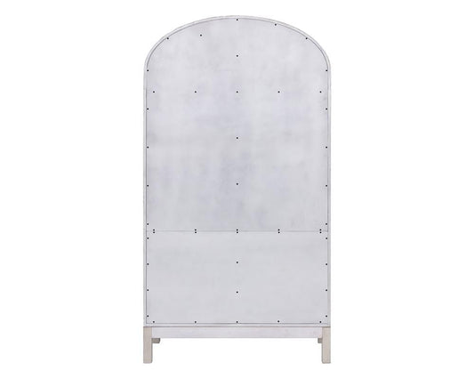 Martin Furniture - Olivia - Modern Wood Arched Display Cabinet/Bookcase, Office Shelving, Storage Cabinet, Fully Assembled, White veiw 2