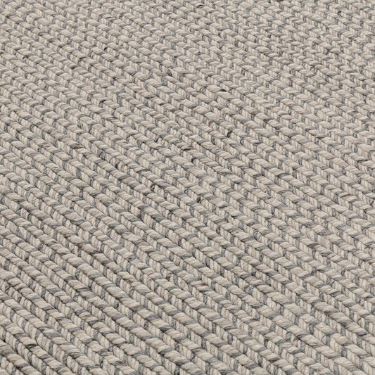Villa by Classic Home - Dawson 5x8 Wool Blend Fabric Handwoven Gray Accent Area Rug - Light Gray - 30090824 veiw 2