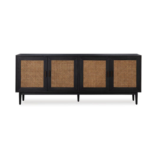 Classic Home - Edris 2-Door Wood Sideboard Buffet - Black - 52004181 veiw 2