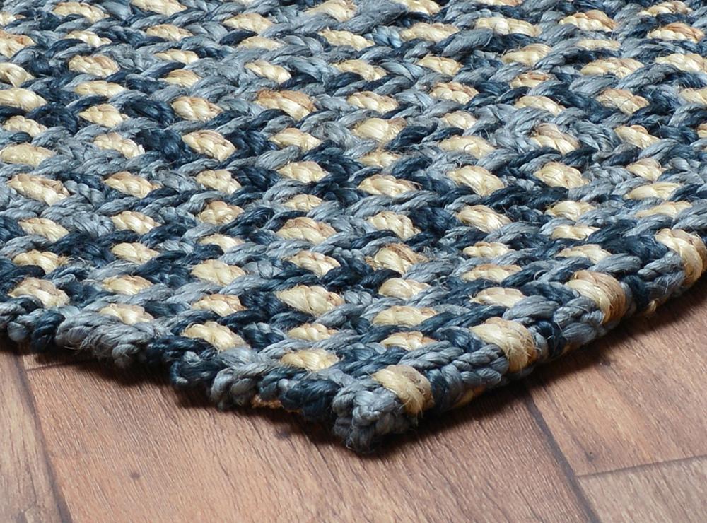 Villa by Classic Home - Larabee 2x3 Handspun Jute Fabric Rug - Indigo - 30040460 veiw 4