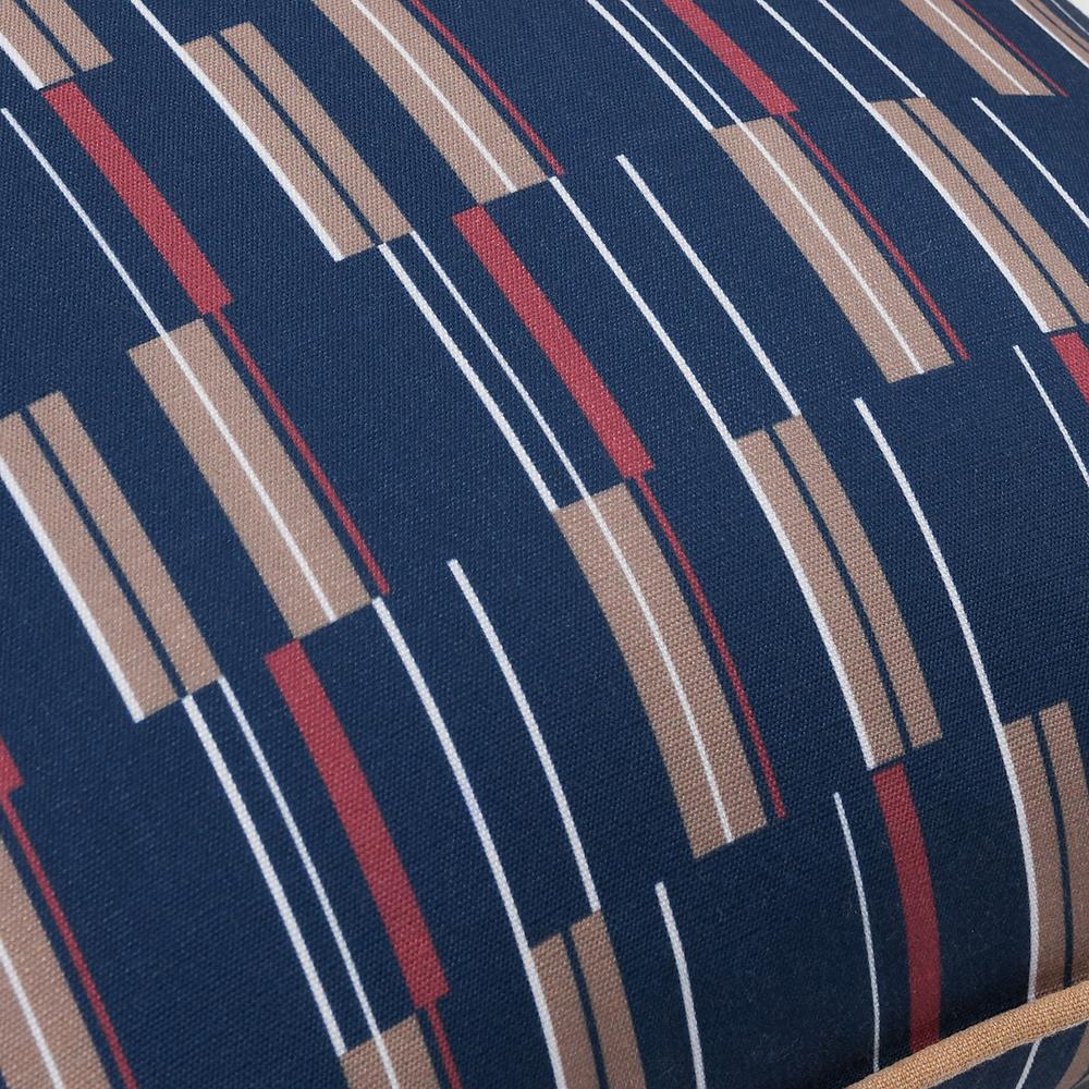 Villa by Classic Home - Nantucket 22x22 Fabric Throw Pillow - Multicolor - VO50007 veiw 4