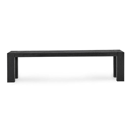 Classic Home - Parsons Oak Wood Bench - Black - 53004766 veiw 2