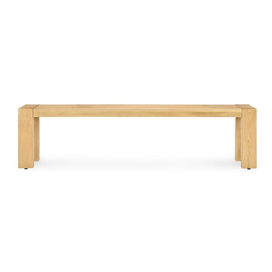 Classic Home - Parsons Oak Wood Bench - Natural - 53004759 veiw 2