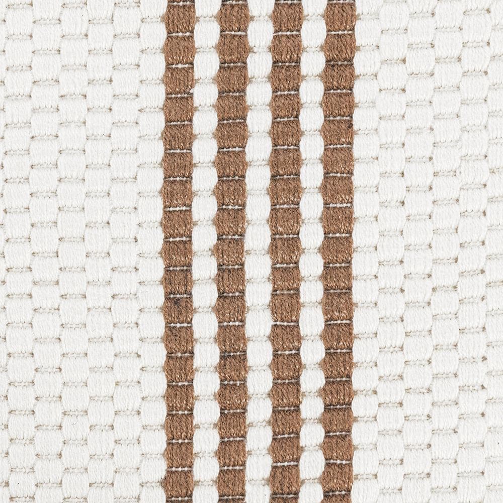 Villa by Classic Home - Sorrento 2.6x8 Handwoven Performance Stripe Ivory Fabric Area Rug Runner - Ivory - 30132493 veiw 2