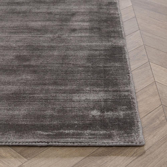 Villa by Classic Home - Berlin 10x14 Distressed Handwoven Fabric Area Accent Rug in Charcoal - 30026228 veiw 2