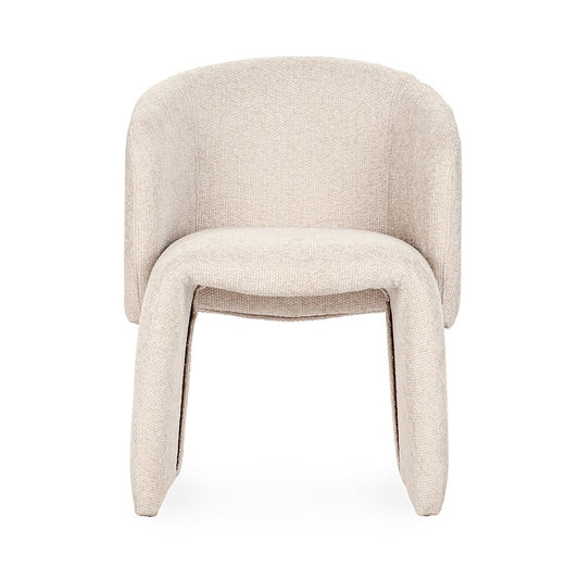 Classic Home - Halstead Upholstered Fabric Dining Chair - Natural - 53051773 veiw 2