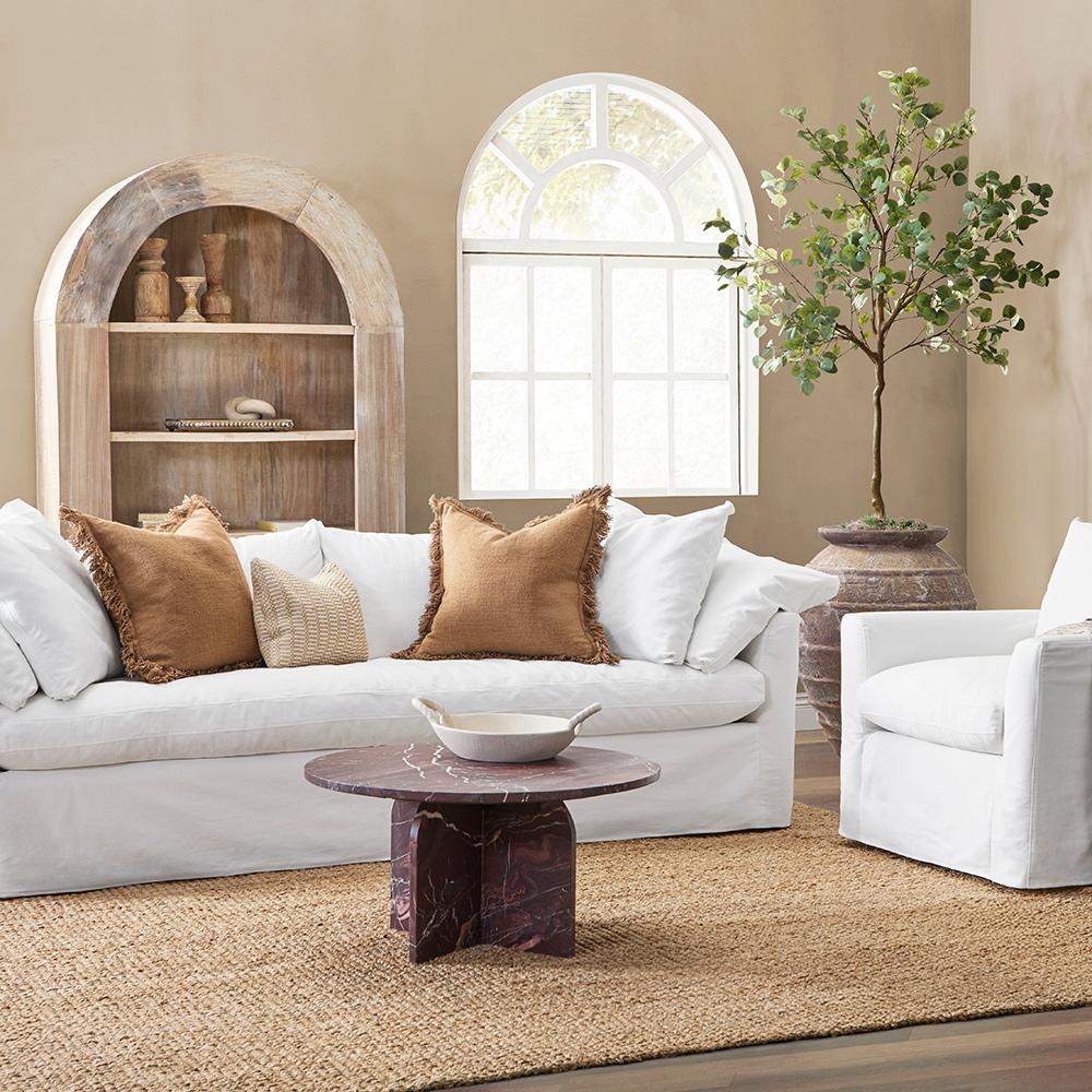 Classic Home - Reilly Marble Coffee Table - Red - 51012027 veiw 7