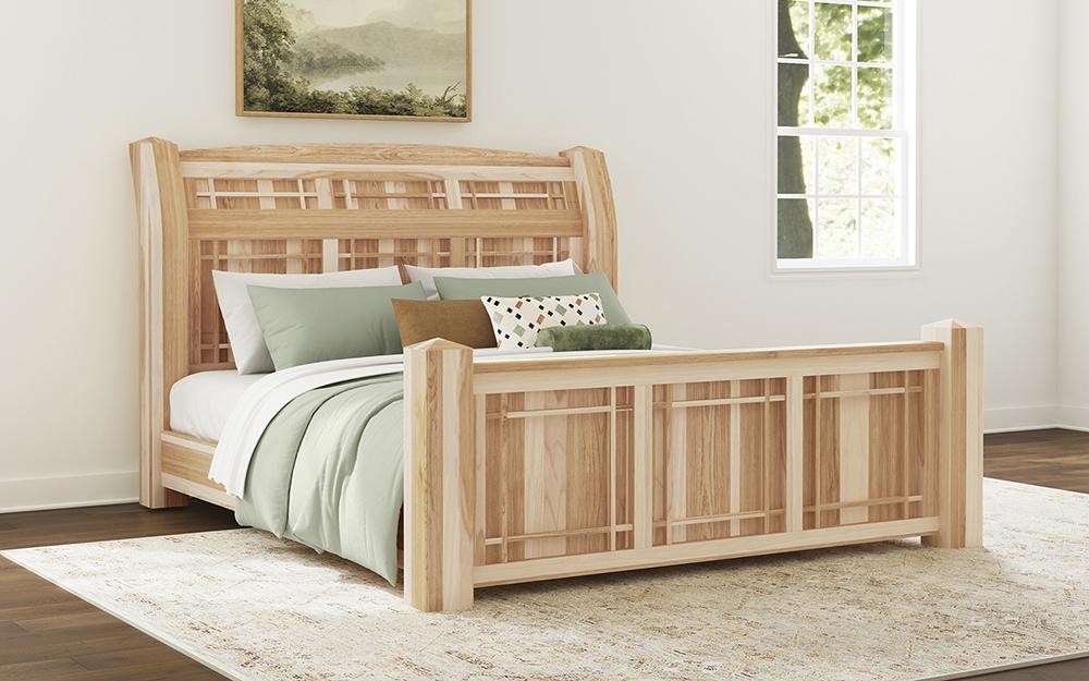 A-America - Amish Highlands King Arch Panel Bed - AHINT5170 veiw 1