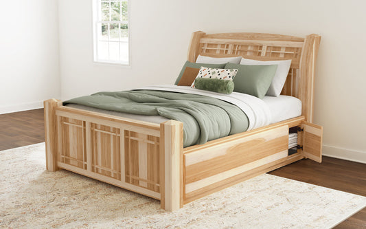 A-America - Amish Highlands Queen Storage Bed - AHINT5071 view 2