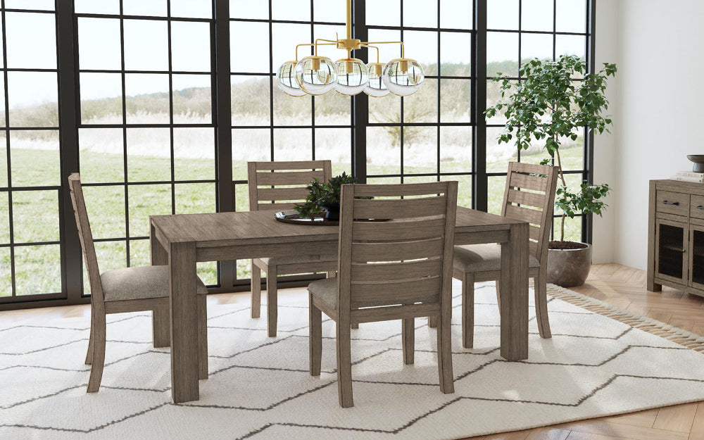 A-America - Anacortes 70in - 90in Leg Table with (1) 20in Self Storing Leaf - ANADT6340 view 8