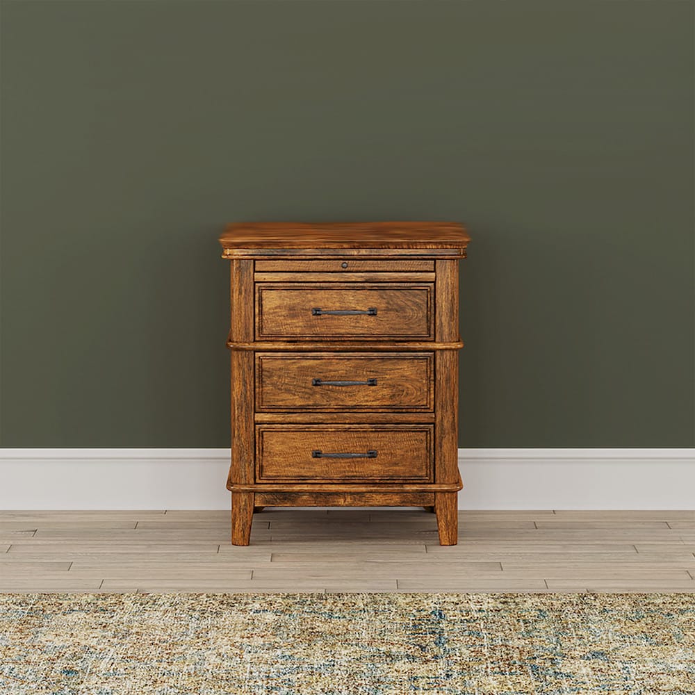 A-America - Bandalier 3-Drawer Nightstand - BNDRU5750 view 7