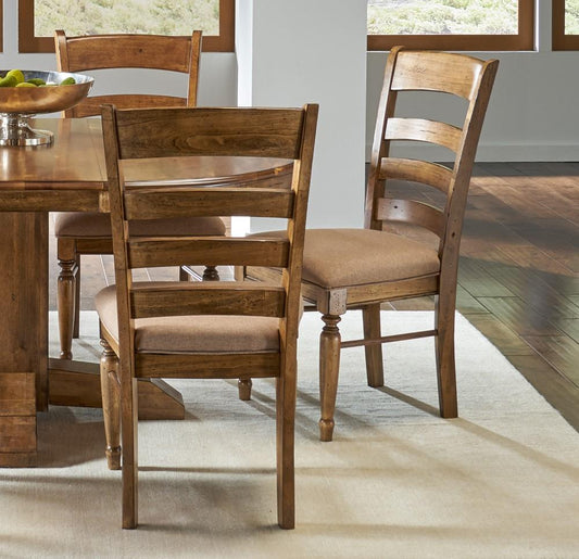 A-America - Bennett Ladderback Side Chair with Upholstered Seating (Set of 2) - BENSQ2352 veiw 2