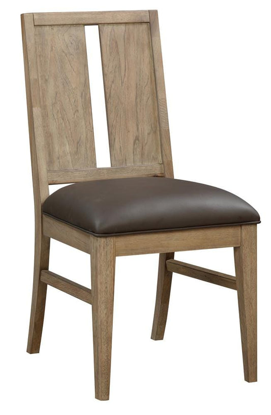 A-America - Casual Loft Panel Back Upholstered Side Chair (2 pack) in Roasted Hazelnut - CAURH2792 view 2