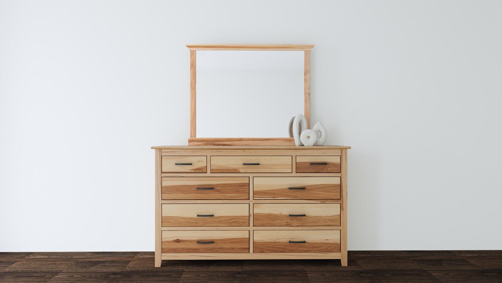 A-America - Gallagher Dresser & Mirror in Natural Hickory - GALNH5552 veiw 6