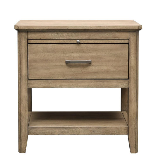 A-America - Geo Heights Nightstand in Butterscotch - GEOBT5750 veiw 2