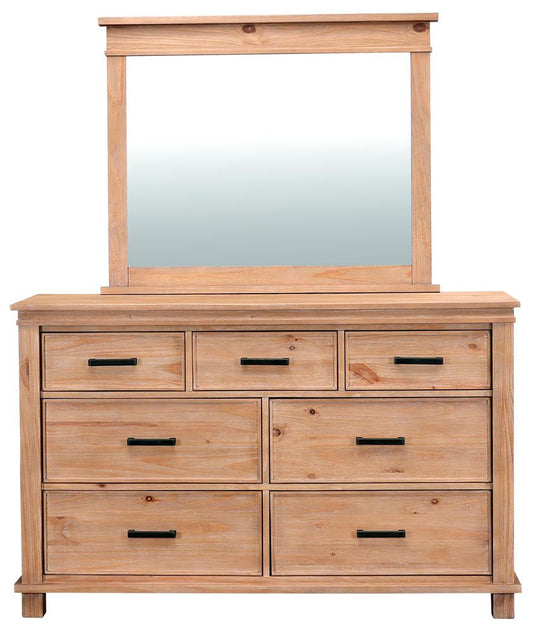 A-America - Glacier Point Dresser & Mirror, Golden Java Finish in Golden Java - GLPGJ5552 veiw 2