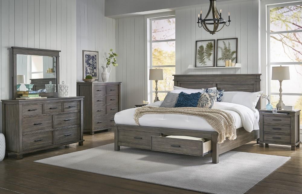 A-America - Glacier Point King Storage Bed - GLPGR5131 veiw 4