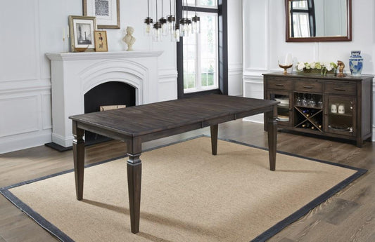 A-America - Kingston 60in - 78in Leg Table with (1) 18in Butterfly Leaf - KIGDG6070 veiw 2