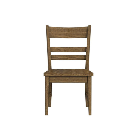 A-America - Leucadia Ladderback Side Chair with Wood Seat (2 pack) in Toasted Java - LEUTJ2552 view 2
