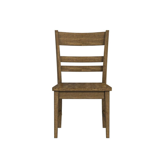 A-America - Leucadia Ladderback Side Chair with Wood Seat (2 pack) in Toasted Java - LEUTJ2552 veiw 2