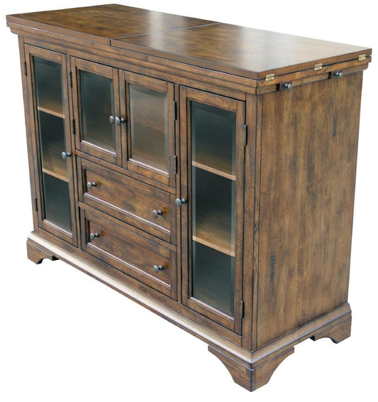 A-America - Mariposa Flip-Top Server in Rustic Whiskey Finish - MRPRW9010 view 2