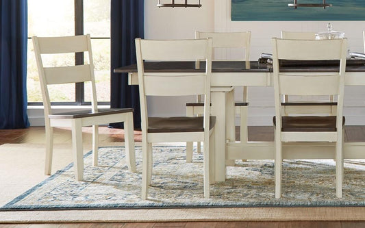 A-America - Mariposa Ladderback Side Chair in Cocoa-Chalk Finish (Set of 2) - MRPCO2552 veiw 2