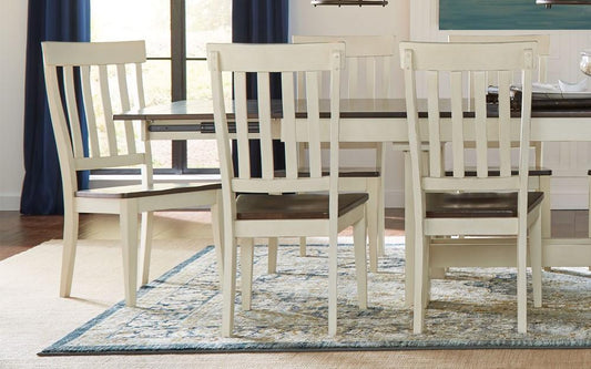 A-America - Mariposa Slatback Side Chair in Cocoa-Chalk Finish (Set of 2) - MRPCO2652 veiw 2