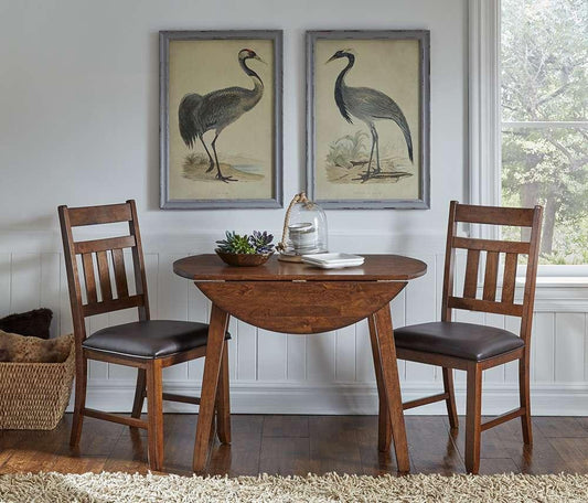 A-America - Mason 26in - 42in Round Dropleaf Table - MASMA6120 view 2