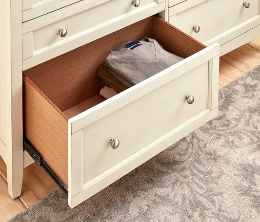 A-America - Northlake Dresser & Mirror in White Linen - NRLWT5552 veiw 2