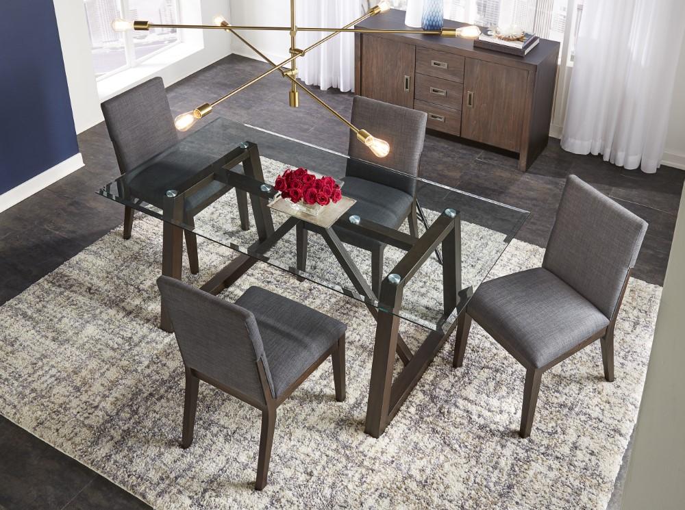 A-America - Palm Canyon 72in Glass Trestle Table - PAMCR6320 veiw 5