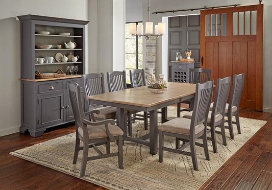 A-America - Port Townsend 68in - 88in Trestle Table with Leaf - POTSP6310 veiw 2