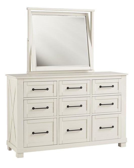A-America - Sun Valley 9-Drawer Dresser, White Finish - SUVWT5510 veiw 2
