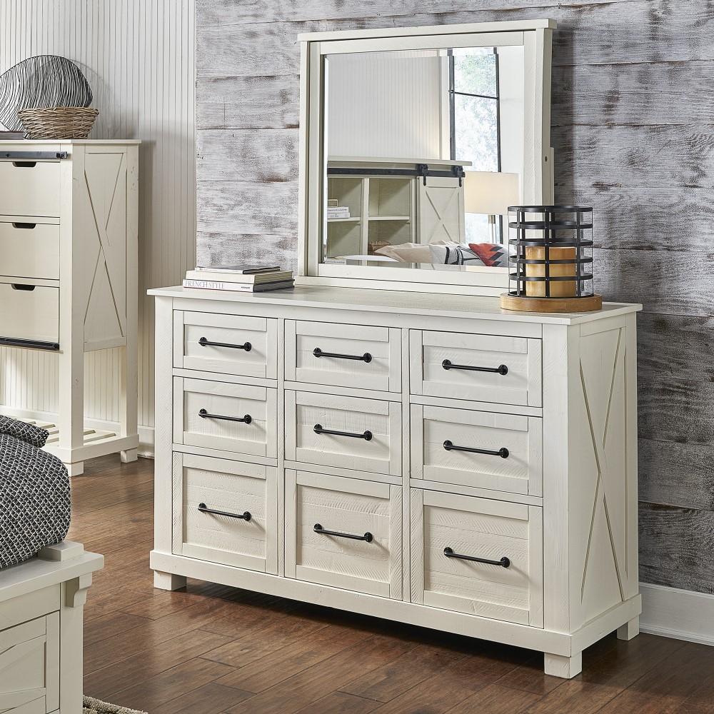 A-America - Sun Valley 9-Drawer Dresser, White Finish - SUVWT5510 veiw 4