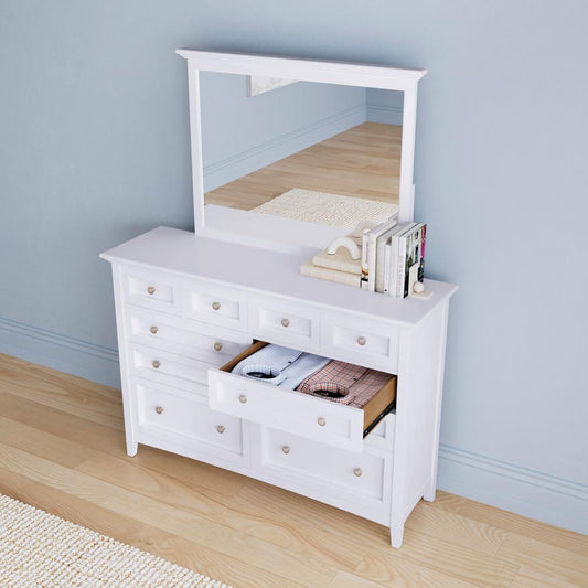 A-America - Westlake 10 Drawer Master Dresser & Mirror in White - WSLWH5552 veiw 2