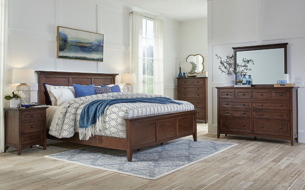 A-America - Westlake King Mansion Bed in Cherry Brown Finish - WSLCB5130 view 12