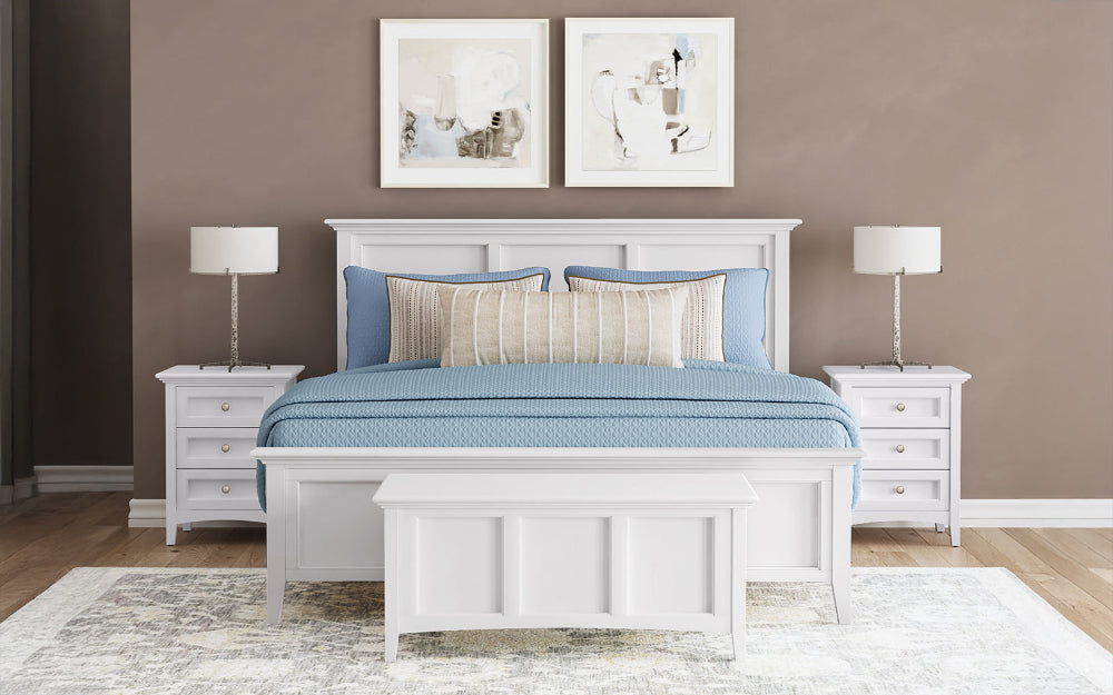 A-America - Westlake Queen Mansion Bed in White - WSLWH5030 view 7