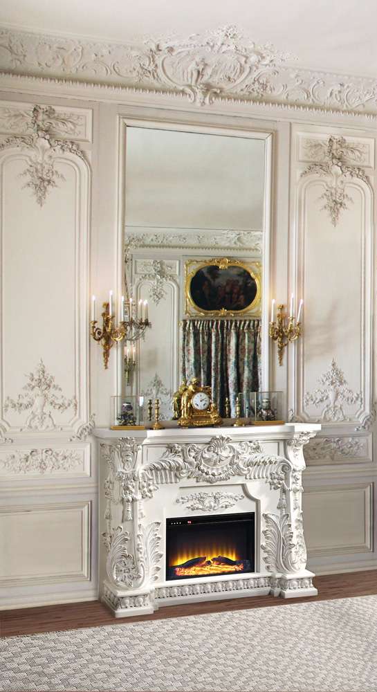 ACME Furniture - Adara Fireplace - Antique White - AC01620 veiw 1