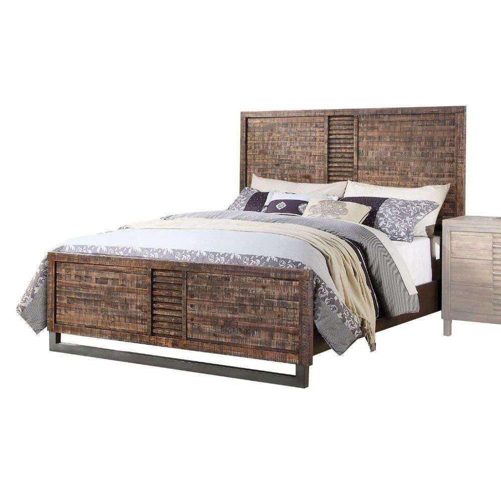 ACME Furniture - Andria Queen Bed - Reclaimed Oak - 21290Q veiw 1