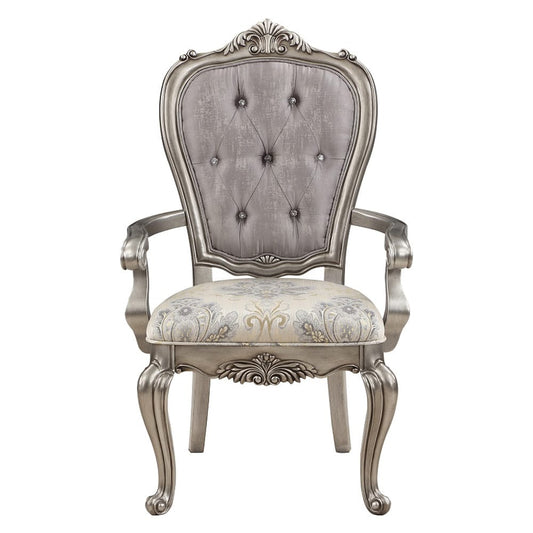 ACME Furniture - Ariadne - Arm Chair (Set of 2) - Velvet & Antique Plantinum - DN02283 view 2