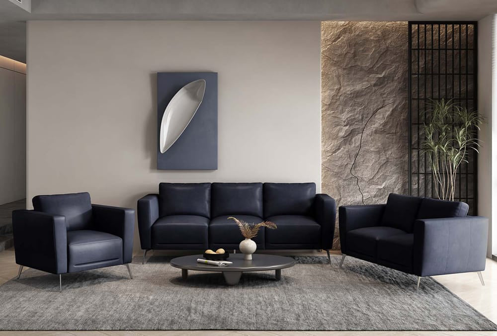 ACME Furniture - Astonic - Loveseat - Blue Top Grain Leather - LV00213 view 5