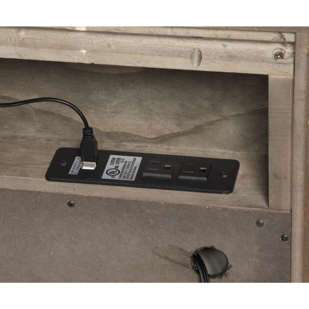 ACME Furniture - Athouman - Nightstand w/USB - Weathered Oak - 23923 view 2