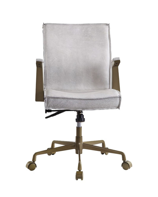 ACME Furniture - Attica - Office Chair - Vintage White Top Grain Leather - 92484 view 2