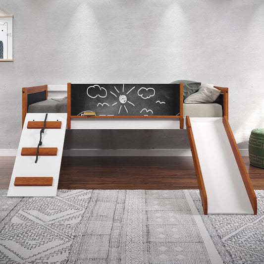 ACME Furniture - Aurea Twin Loft Bed - Cherry Oak & White Finish - BD01409 veiw 2