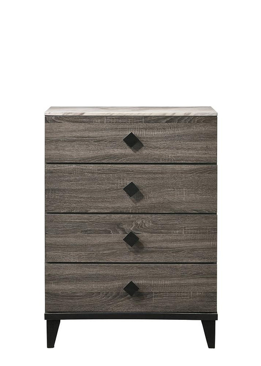 ACME Furniture - Avantika Chest - Engineered Stone & Rustic Gray Oak - 27676 veiw 2