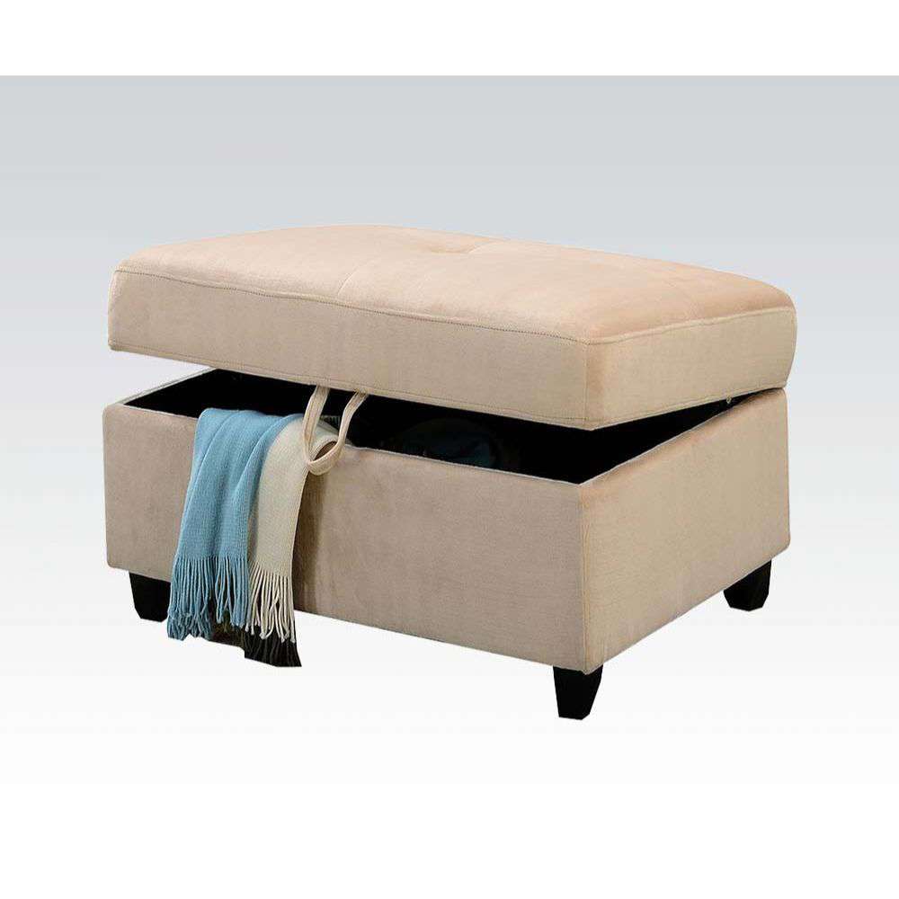 ACME Furniture - Belville Ottoman w/Storage - 52708 veiw 1