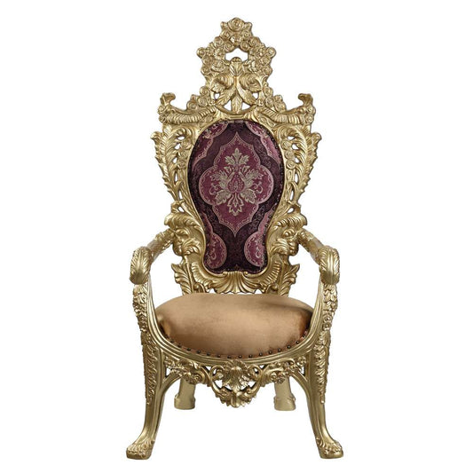 ACME Furniture - Bernadette Arm Chair (Set of 2) - Pattern & Gold - DN01472 view 2