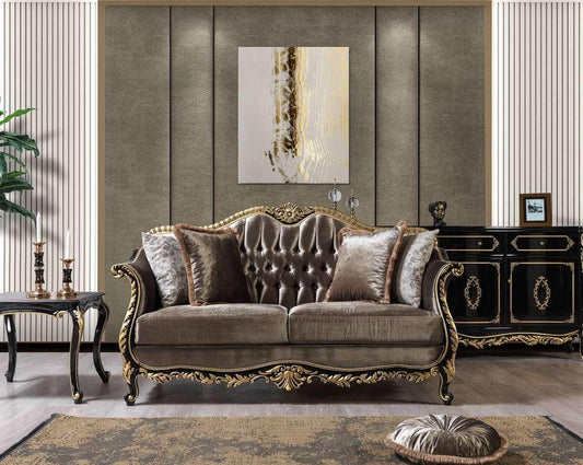 ACME Furniture - Betria Loveseat w/4 Pillows - Light Green Velvet - LV01888_CLOSEOUT veiw 2