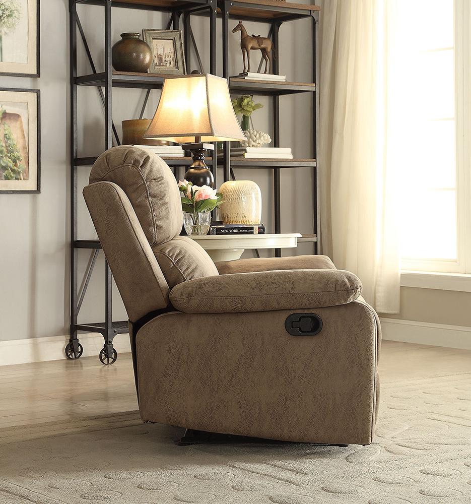 ACME Furniture - Bina Motion Recliner - Taupe Polished Microfiber - 59527 veiw 6