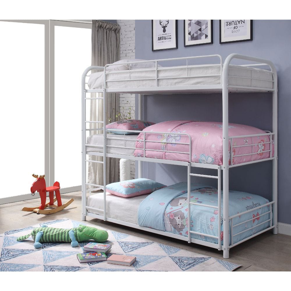 ACME Furniture - Cairo - Triple Bunk Bed (T/T/T) - White - 38110 view 1