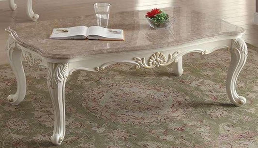 ACME Furniture - Chantelle Coffee Table w/Marble Top - 83540 view 2
